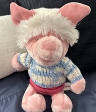 Disney PIGLET Plush Snowflake WINTER SWEATER  HAT 12  Pooh Bear