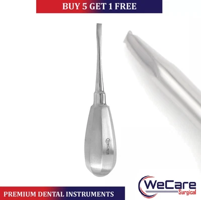 WECARE SURGICAL GERMAN STAINLESS CROWN SPLITTER SPREADER REMOVER STRAIGHT 4MM DENTAL ELEVATOR