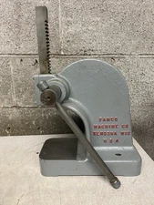 Famco No. E Arbor Press Gun Smith, Machine Shop Solid Plate Press No Throat ￼