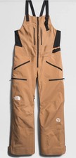 The North Face Women Tsirku GTX GORE TEX Shell Ski Bib Pant Almond 700 XXL Long