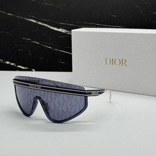 NEW DIOR DIORCLUB M2U 31B8 SHIELD GOLD/BLUE UNISEX SUNGLASSES DIOR