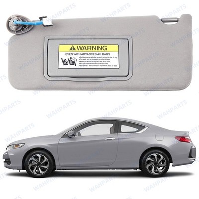 83280TA5A51ZA For Honda Accord 2008-2017 Gray Left Driver Side Sun Visor w/Light