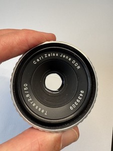 Carl Zeiss Jana Tessar 50mm F2.8 Classic Zebra style lens. M42 Mount.
