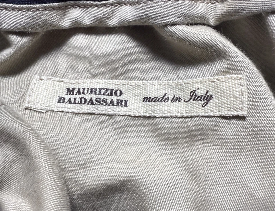 Maurizio Baldassari Pants Mens EU 48 100% Wool Drawstring Sweatpants Italy - Image 2 of 4