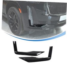 Front Corner Bumper Guard for Cadillac Escalade 2021-2023 Glossy Black