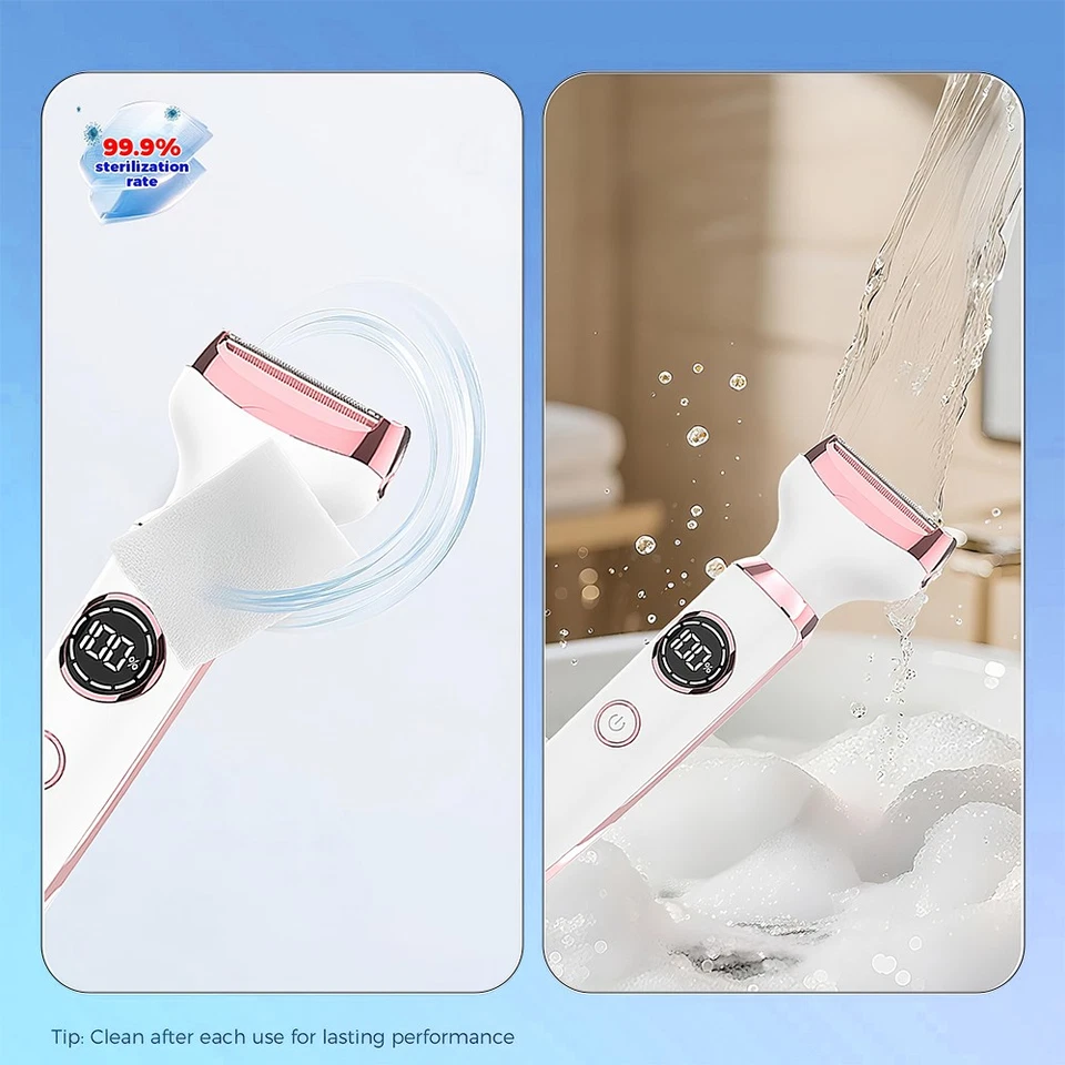 Electric Shaver for Women Bikini Trimmer Wet Dry Use 4 in 1 Silk Glide Epilator - image 4 of 4