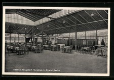 Rangsdorf, Seebad, Tanzdiele im Strand-Kasino, Innenansicht, Ansichtskarte