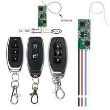 433MHz RF Wireless Remote Controller 12V DC Motor Drive Forward Reverse Switch