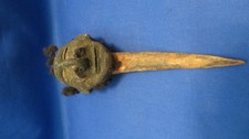 Vintage Asmat Tribe Southwest Papua New Guinea Effigy Head Bone Dagger c 1946