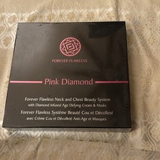 New Mint FOREVER FLAWLESS PINK Diamond Infused Beauty System Cream Masks Sealed