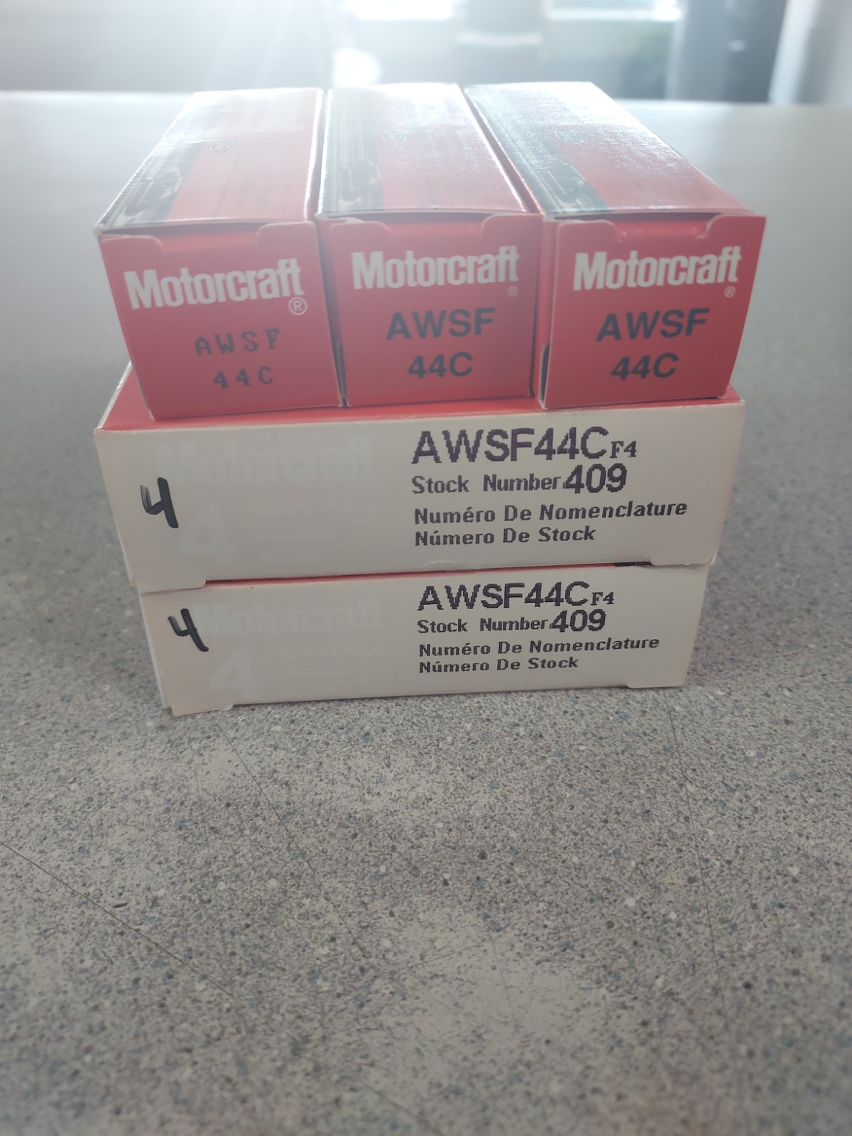 Set Of 11 Motorcraft Spark Plugs 409 / AWSF44C Ford Lincoln Mercury NOS USA Made