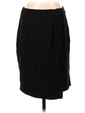 H By Halston Women Black Casual Skirt S