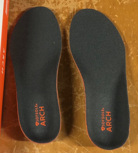 New in Box SofSole Perform Arch Support Mens 7-8.5 Shoe Insoles High Arch - Picture 6 of 9