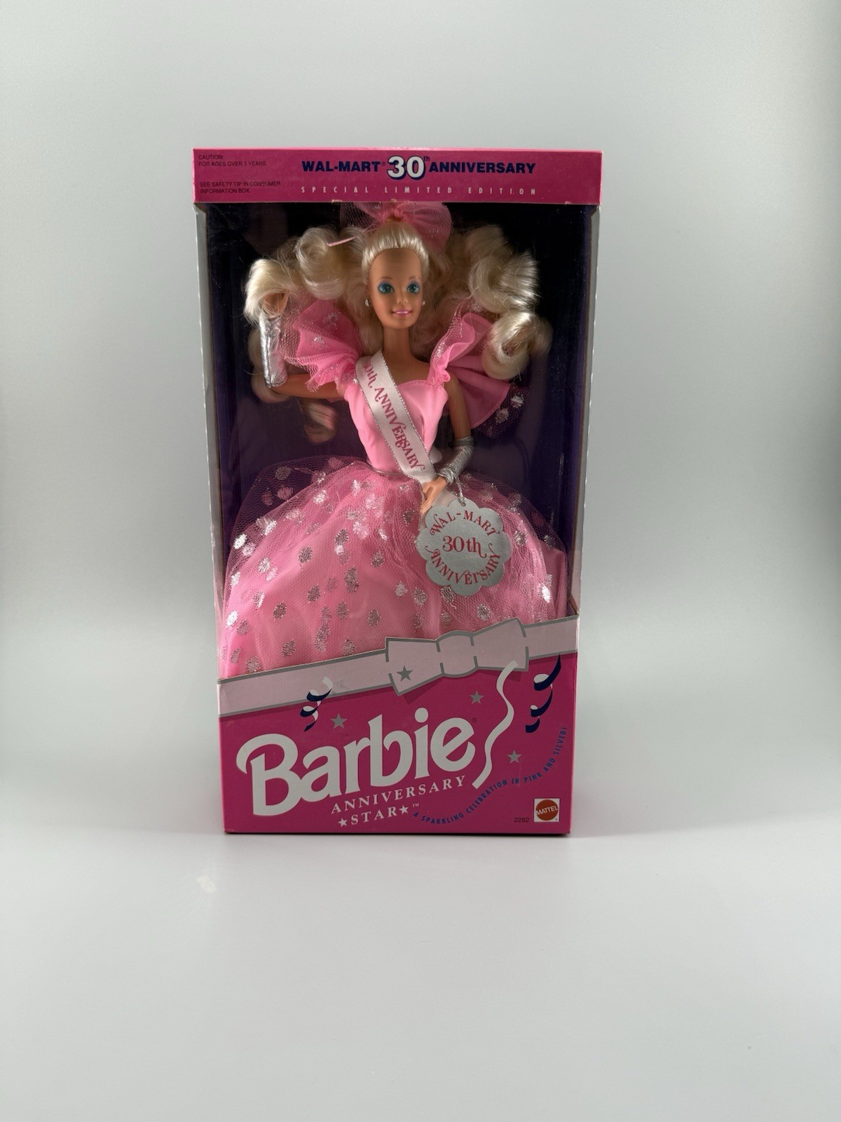 Vintage 1992 Anniversary Star Barbie Walmart 30th Anniversar