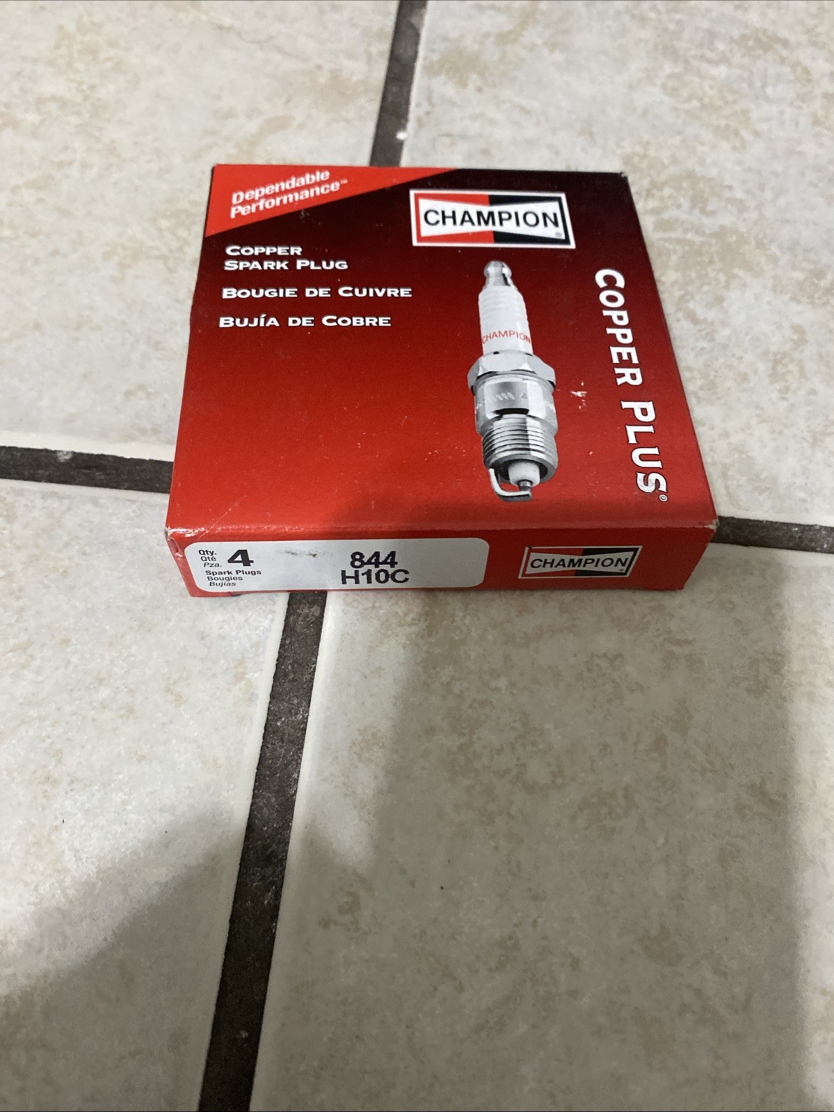 SET OF 4 Champion 844 H10C Spark Plug SET OF 4