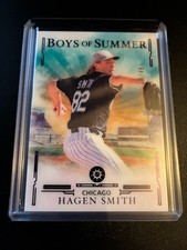 2025 Panini Boys of Summer Baseball #65 Hagen Smith Purple /49 Chicago White Sox