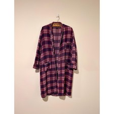 50s 60s vintage beacon blanket plaid flannnl robe 541266
