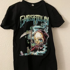 Vintage Ghost Town Band T-shirt Short Sleeve S-5XL FREE SHIPPING