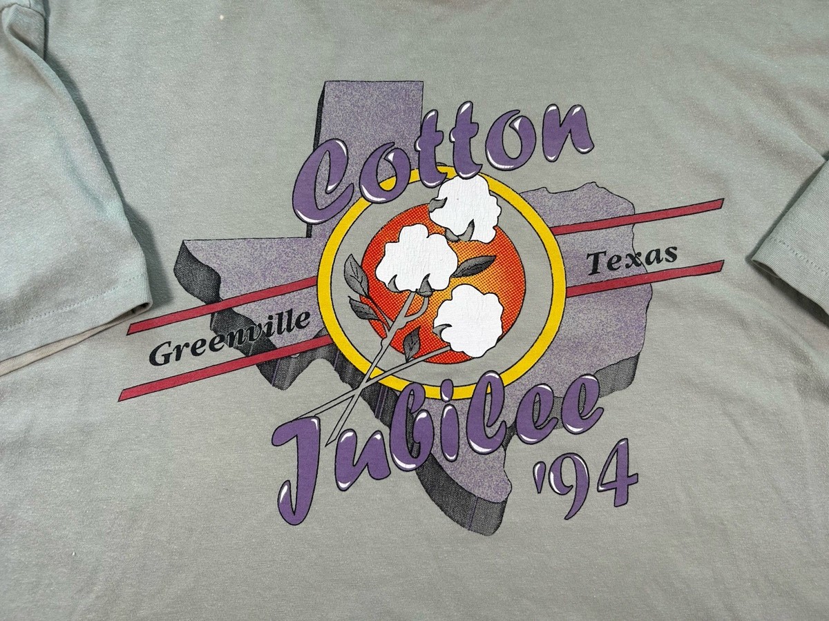 Vintage 90s Cotton Jubilee Texas 1994 T Shirt Single Stitch