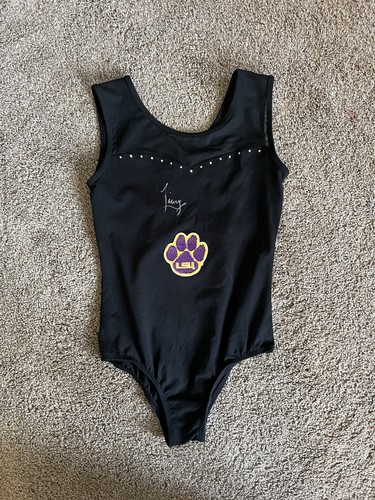 Von Livvy Dunne signiertes Trikot LSU Tigers Gymnastik Olivia PAUL SKENES LEO