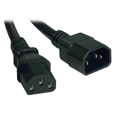 Tripp Lite P004003 3ft 18AWG Power Cord IEC C14 to C13 Black