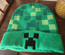 Minecraft creeper green beanie hat Mad engine and Jinx