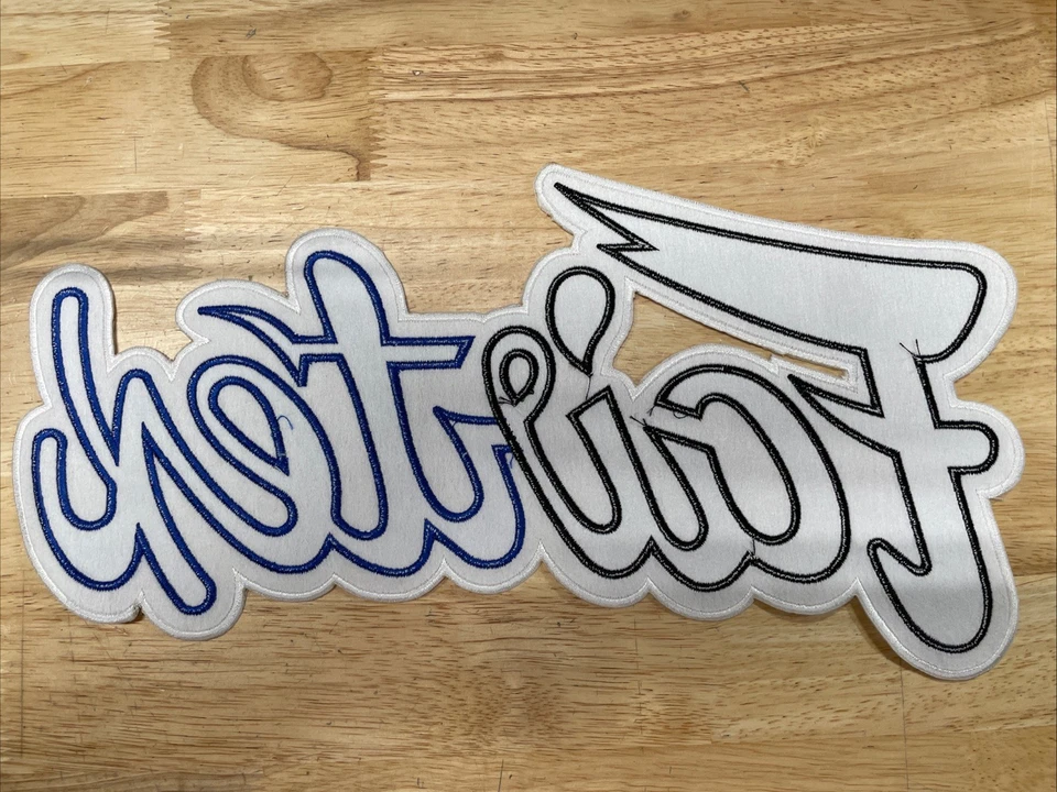 Fairtex Muaythai XL Patch For Uniform, Shorts, Jacket, etc Black/Blue 13.5”x7” - Image 2 of 3