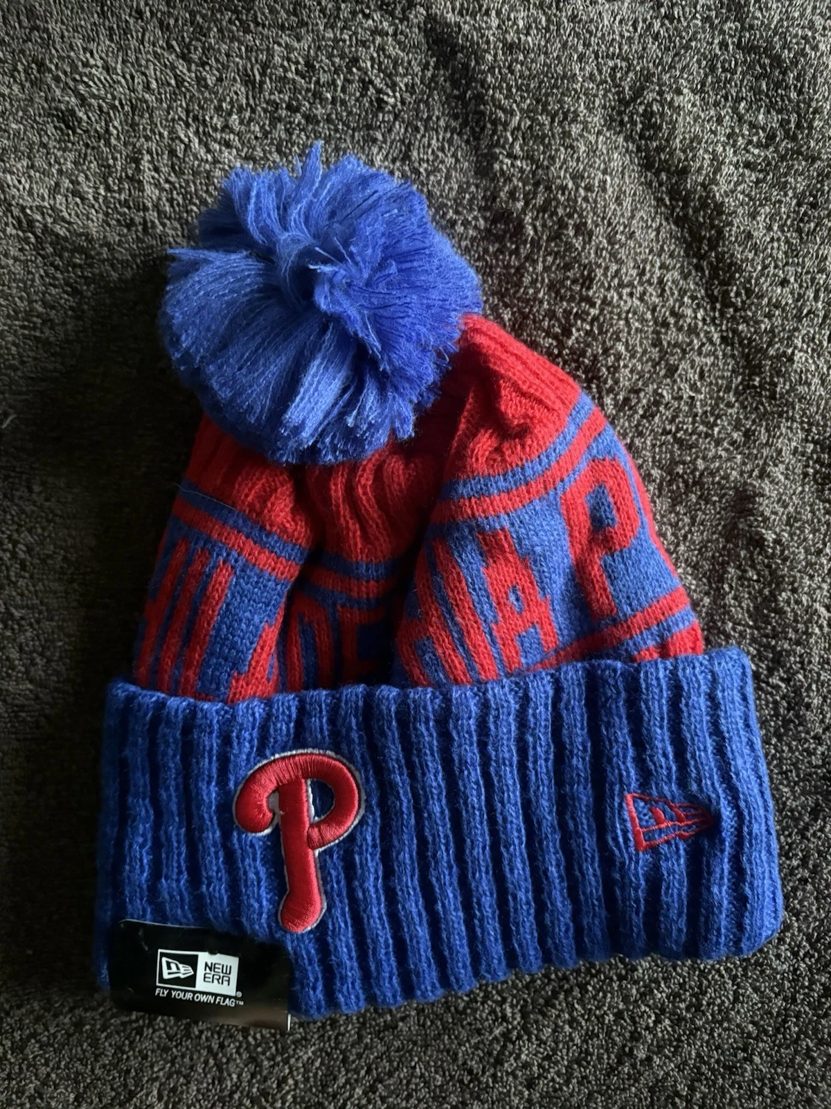 Philadelphia Phillies MLB Bobble Beanie Multi Colour With Tags on