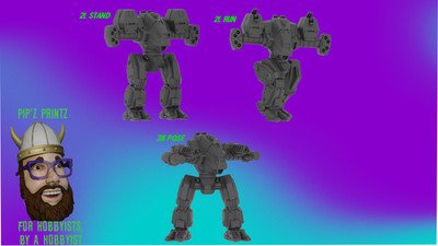 Orochi Alternate Mech Model For Battletech 6mm-10mm-15mm RLWS