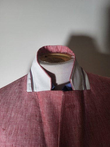 44L Tommy Hilfiger Pink Linen Slub Blazer Jacket Sport Coat NWOT - Picture 5 of 12