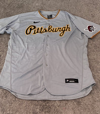 Nike Pittsburgh Pirates Gray MLB Authentic Jersey Mens Size 56 (3XL) - New Away