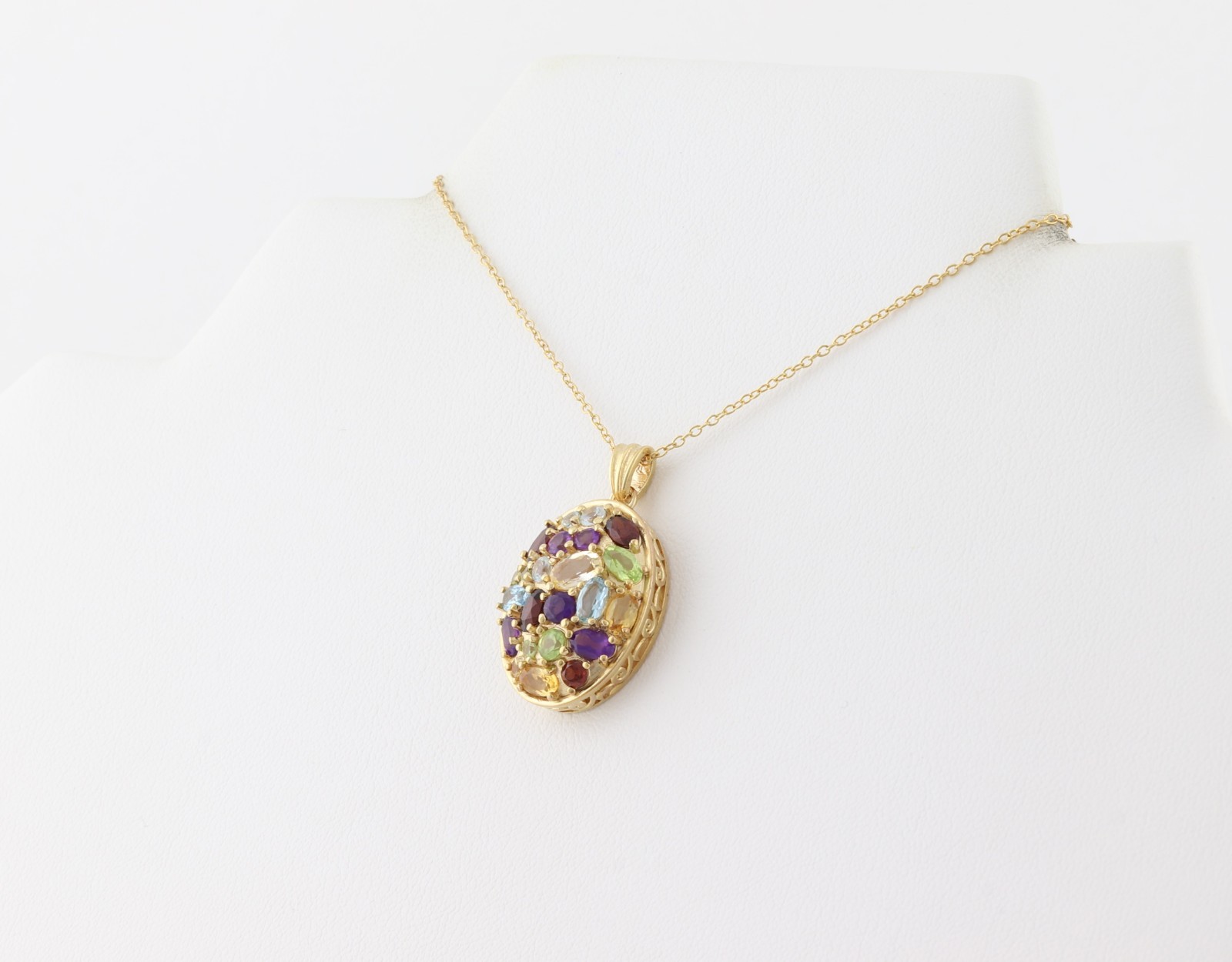 Gold Plate Over Solid Sterling Silver Multi Gemst… - image 5