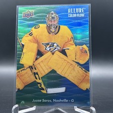 2023-24 Upper Deck Allure - Color Flow Juuse Saros #CF-4 Green Blue