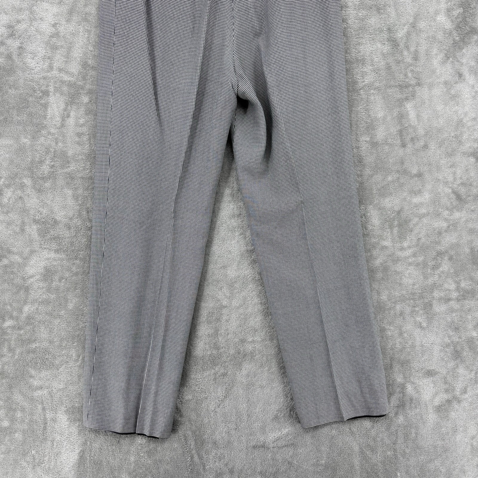 Le Suit Pant Suit 8 Houndstooth Pleated Blazer Preppy Career Office Academia