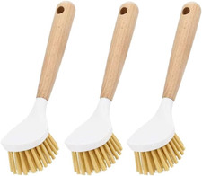 Dish Cleaning Brush Wooden Handle Long-Handled Pot Brush for Kitchen Material