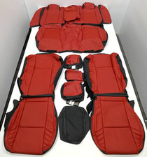 For Dodge Charger Rt Srt Scat Pack 2015-2023 Black Red Leather Seat Covers Mb164