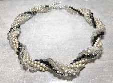 Swarovski Twist Necklace Beads Pearl