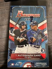 2022 Bowman Baseball Cards Factory Sealed Hobby Box 1 Auto New