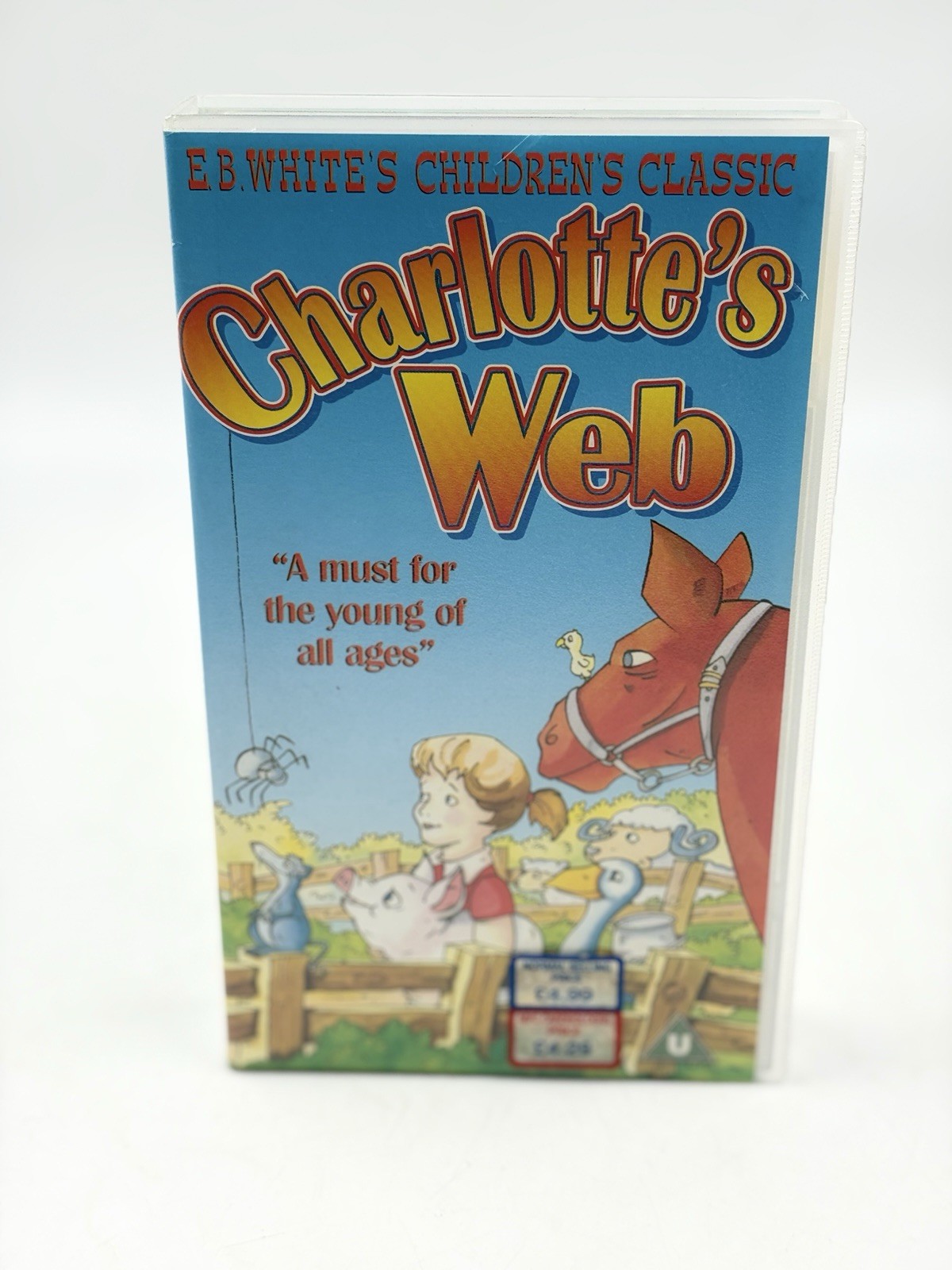 HANNA-BARBERA E.B. WHITE'S CHARLOTTE'S WEB VHS VIDEO PAL UK
