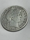 1913 D Barber Silver Half Dollar Very Good