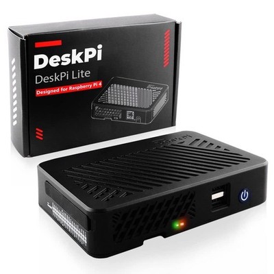 GeeekPi DeskPi Lite Raspberry Pi 4 Case with Power Button/Heatsink with PWM