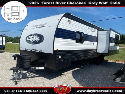 26 Forest River Cherokee Grey Wolf 26SS Travel Trailer Towable RV Camper Slide