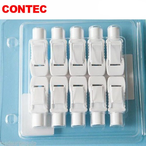 CONTEC Skintact ECG Alligator Clips Pack of 10-4mm Banana Connector-Tab/Snap,new - 第 1/1 張圖片