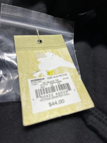 Camicia nera Sonoma abbottonata e cravatta taglia donna Petite PXL - Foto 7 di 7