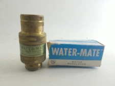 Water Mate Fresh Water Regulator RV Car Trailer Motorhome Brass In Line Benbow