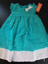 NWT Girls Gymboree Bow Accent Fully Lined Eyelet Embroidered Dress Size 3T R4 