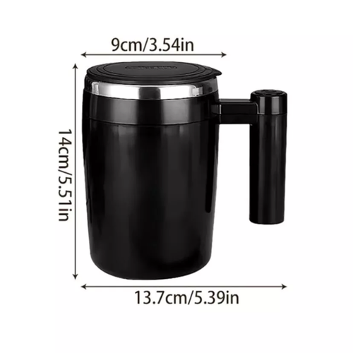 Auto Self Stirring Magnetic Coffee Mug Milk Tea Cup Smart Mixing Stainless Steel - Picture 4 of 5