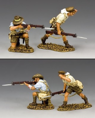 King and Country GA002 WW1 Gallipoli Fire & Run GA02 Diecast Metall Figur
