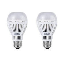 2 PACK SANSI 8W - 800 Lumen - 5000K - A19 LED Light Bulb