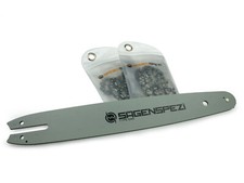 30cm Schwert-Set 2 Halbmei&szlig;elketten 1/4"NP 65TG 1,1 passend f&uuml;r Stihl MSA 161 T